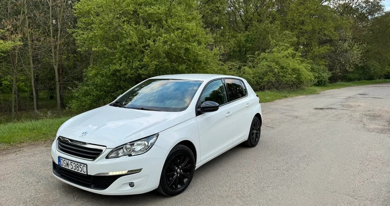 Peugeot 308 cena 37550 przebieg: 168000, rok produkcji 2016 z Wrocław małe 79